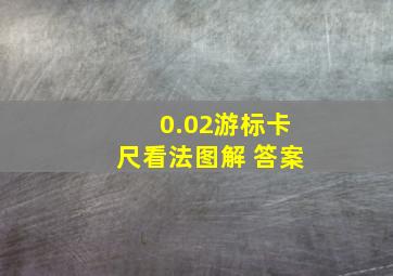 0.02游标卡尺看法图解 答案